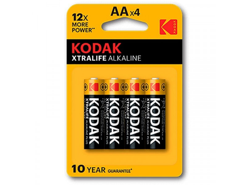 KODAK - XTRALIFE ALKALINE BATTERY AA LR6 BLISTER * 4