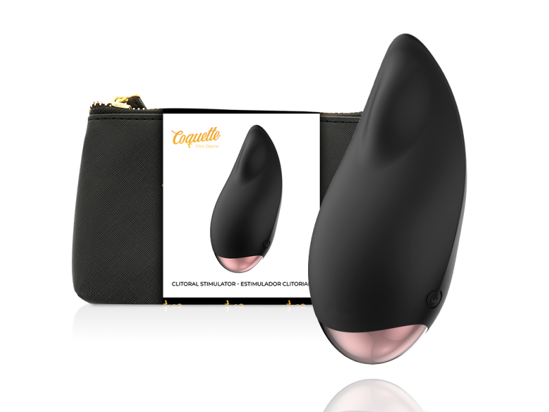 COQUETTE CHIC DESIRE - CLITORIAL STIMULATOR BLACK / GOLD DROP