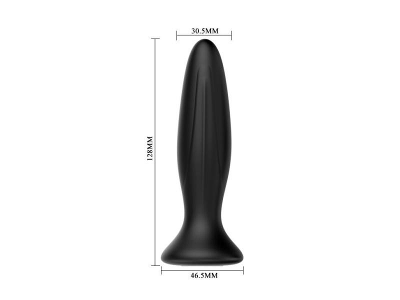 MR PLAY - RECHARGEABLE BLACK VIBRATOR ANAL PLUG