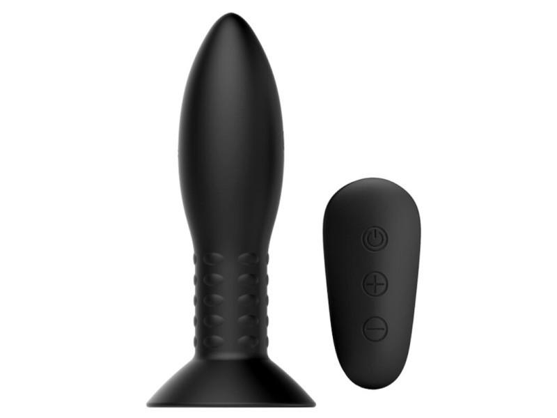 MR PLAY - PLUG WITH BLACK ROTATING BALLS REMOTE CONTROL