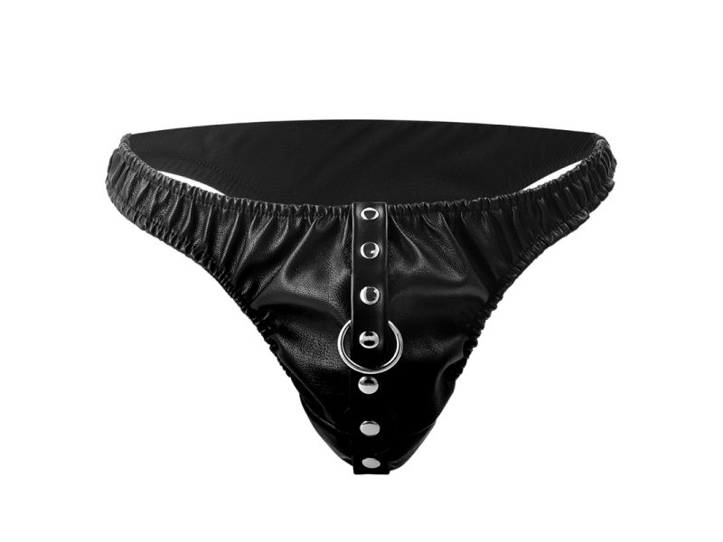 DARKNESS - SUBMISSION THONG WITH METAL CHAIN