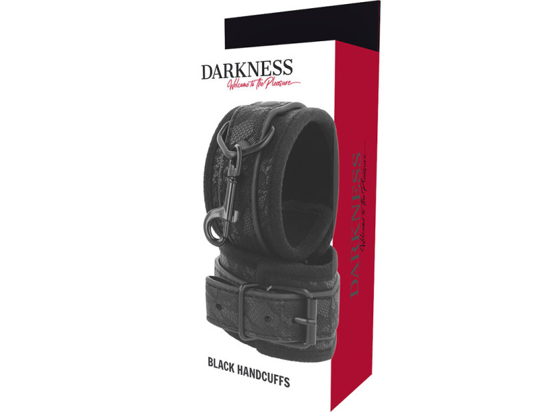 DARKNESS - LUXE BLACK BDSM HANDCUFFS