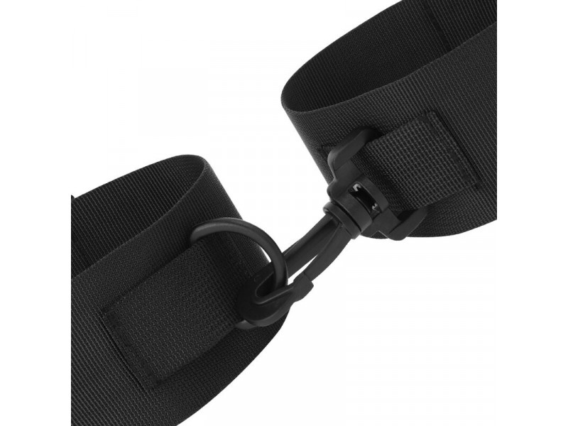 DARKNESS - BLACK NYLON ANKLE CUFFS