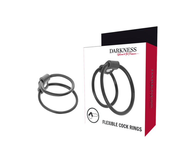 DARKNESS - ENHANCING DUO PENIS RINGS.