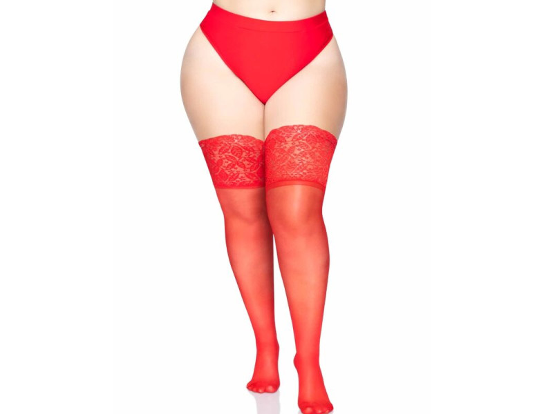 LEG AVENUE - STAY UPS SHEER THIGH UP PLUS SIZE