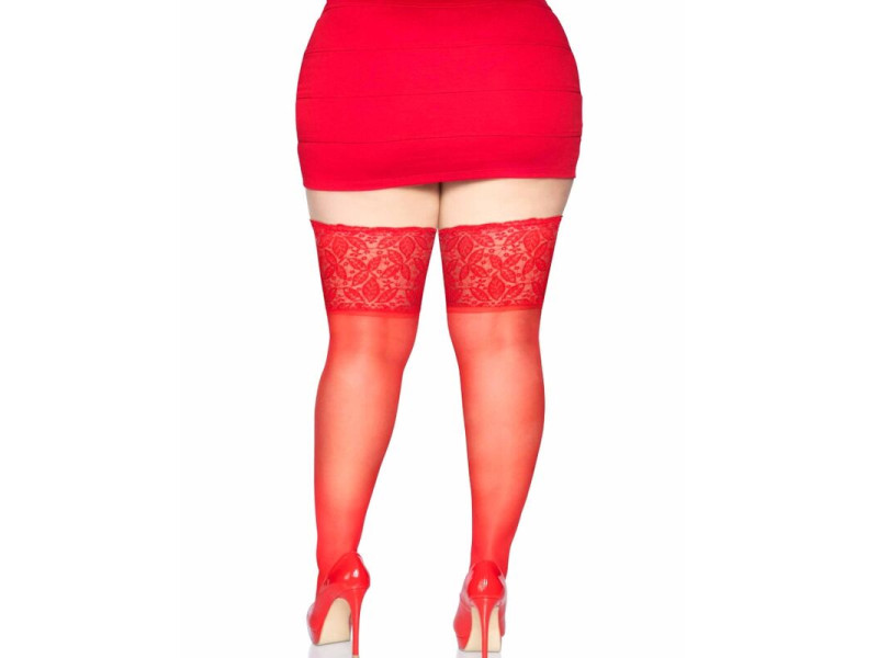 LEG AVENUE - STAY UPS SHEER THIGH UP PLUS SIZE