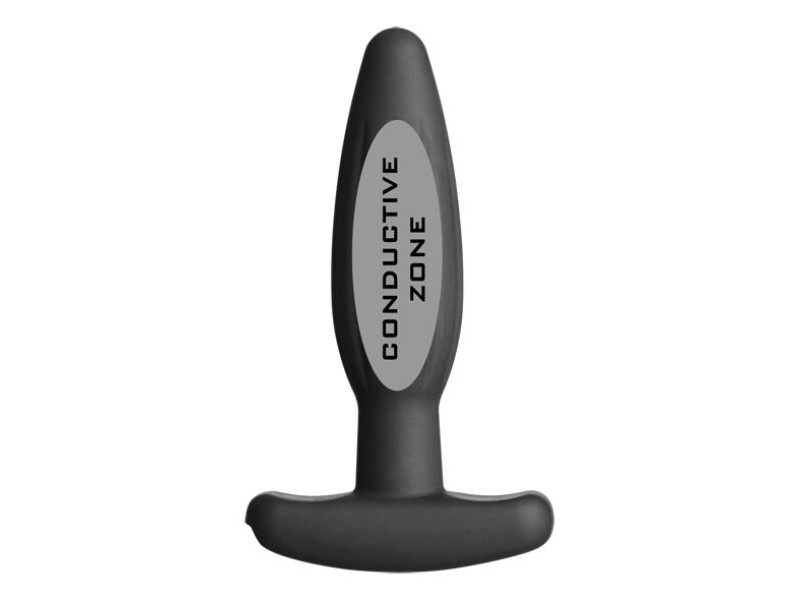 ELECTRASTIM - SILICONE BLACK ROCKER BUTT PLUG SMALL