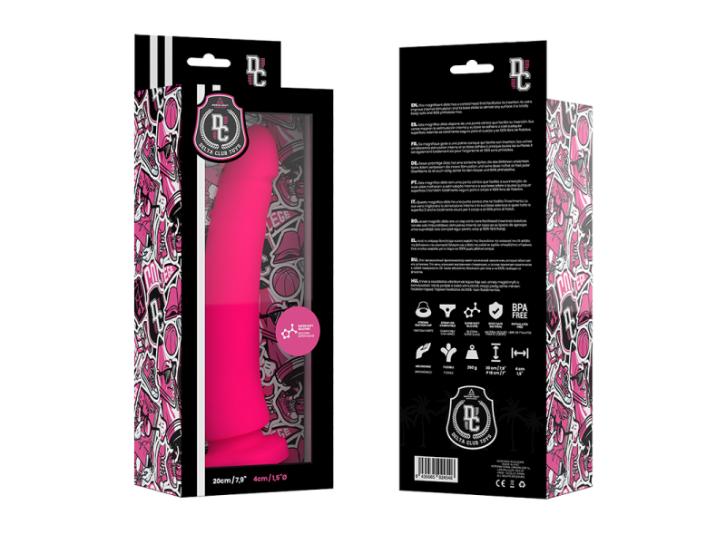 DELTA CLUB - TOYS PINK DILDO MEDICAL SILICONE 20 CM -O- 4 CM