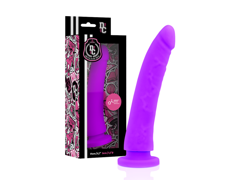 DELTA CLUB - TOYS HARNESS + DONG PURPLE SILICONE 17 CM -O- 3 CM