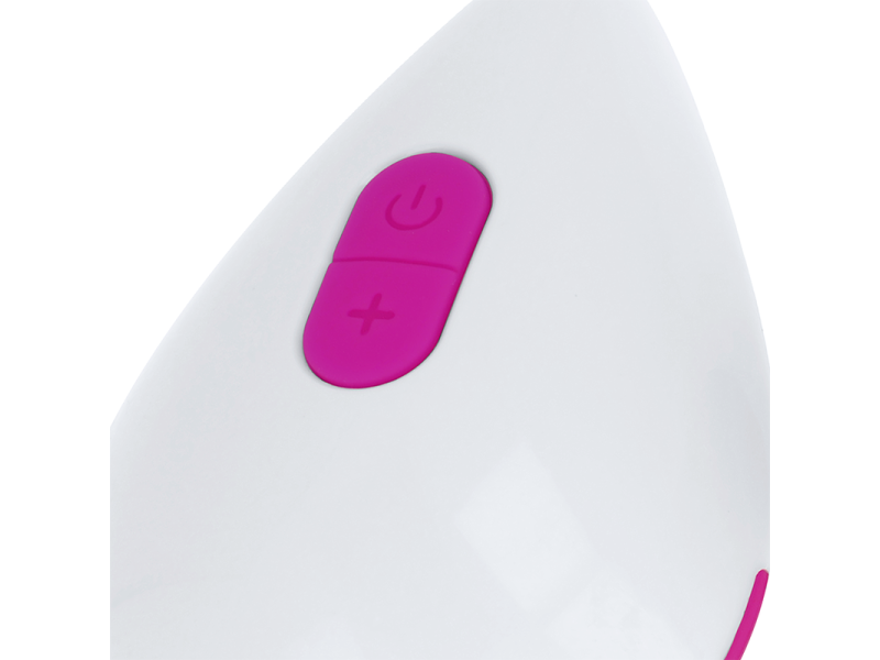 OHMAMA - TEXTURED VIBRATING EGG 10 MODES PURPLE AND WHITE