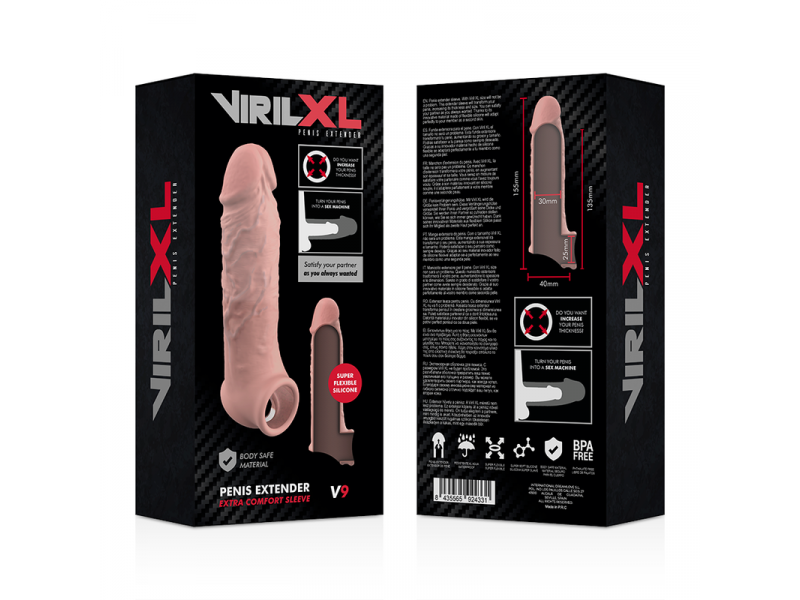 VIRILXL - LIQUID SILICONE V9 NATURAL PENIS EXTENSION