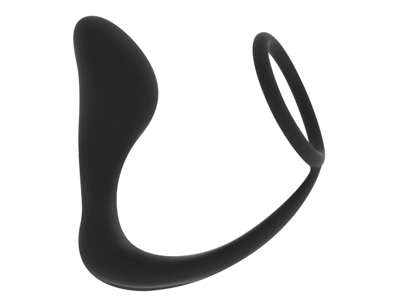 OHMAMA - SILICONE ANAL PLUG WITH RING 10.5 CM