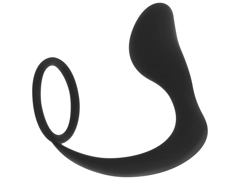 OHMAMA - SILICONE ANAL PLUG WITH RING 10.5 CM