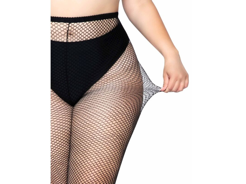 LEG AVENUE - FISHNET PANTYHOSE PLUS SIZE