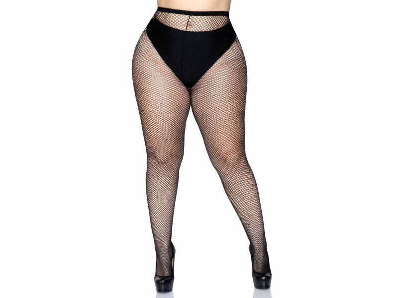 LEG AVENUE - FISHNET PANTYHOSE PLUS SIZE