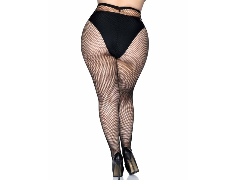 LEG AVENUE - FISHNET PANTYHOSE PLUS SIZE