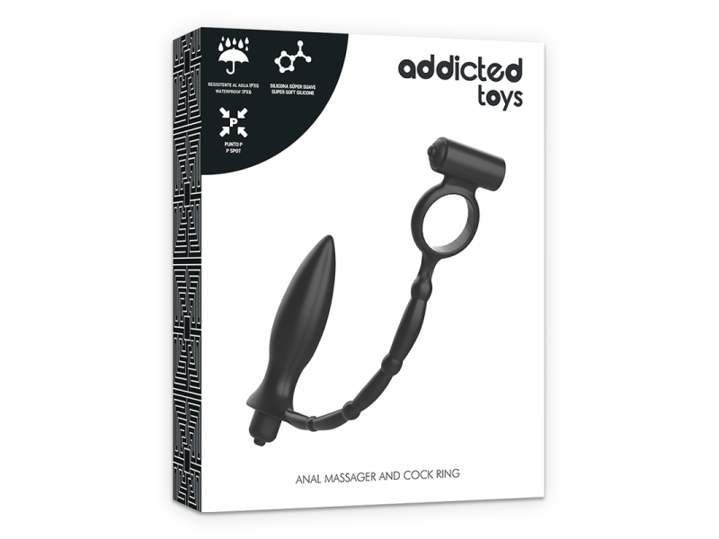 ADDICTED TOYS - ANAL PLUG WITH VIBRATORY RING