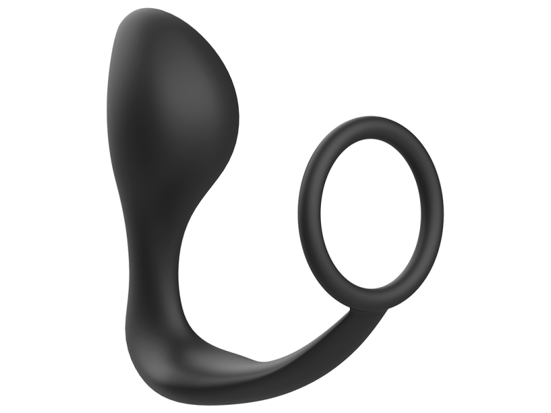 ADDICTED TOYS - ANAL PLUG WITH BLACK SILICONE RING