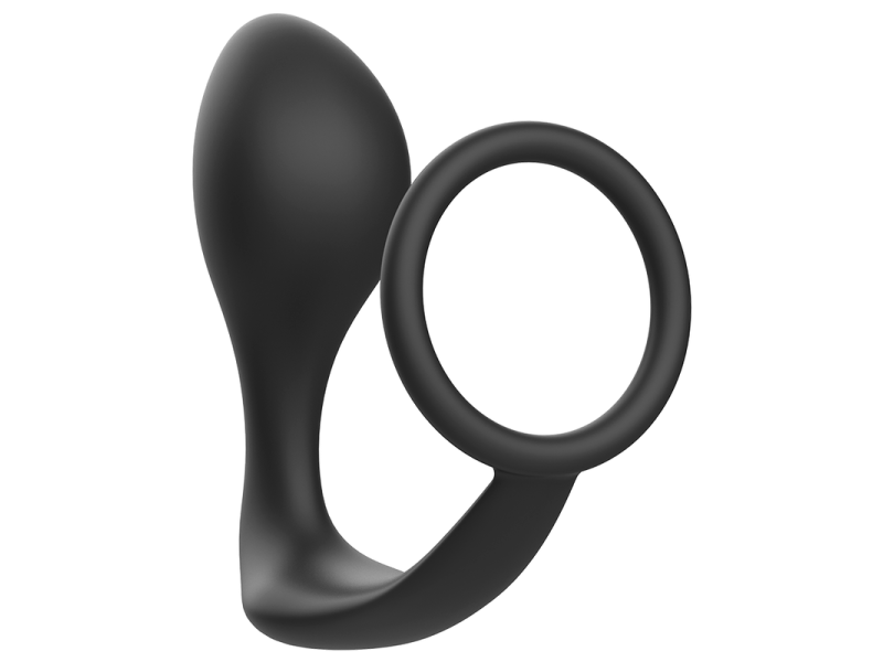 ADDICTED TOYS - ANAL PLUG WITH BLACK SILICONE RING