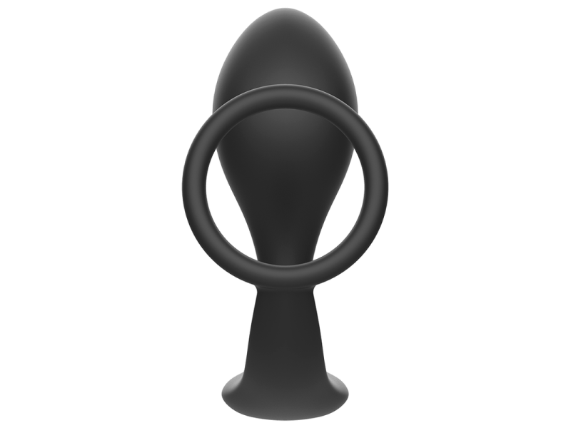 ADDICTED TOYS - ANAL PLUG WITH BLACK SILICONE RING