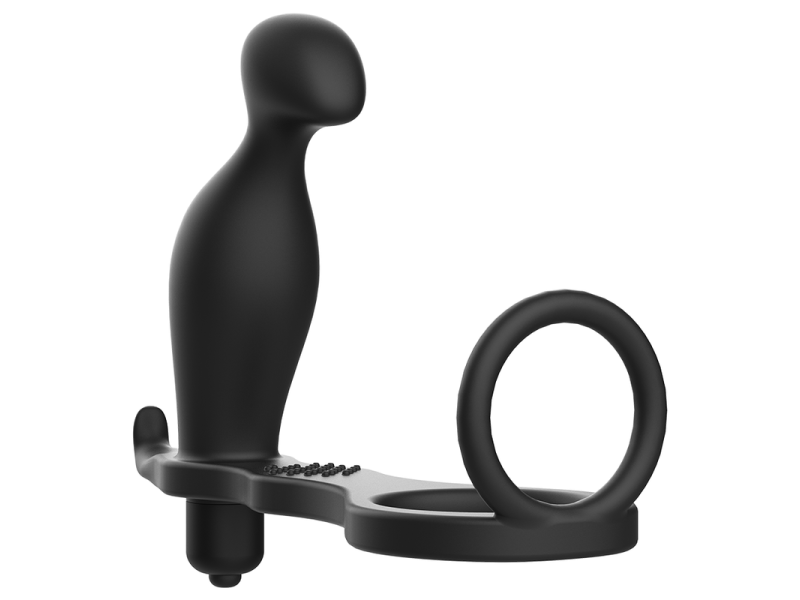 ADDICTED TOYS - ANAL PLUG WITH BLACK SILICONE RING 12 CM