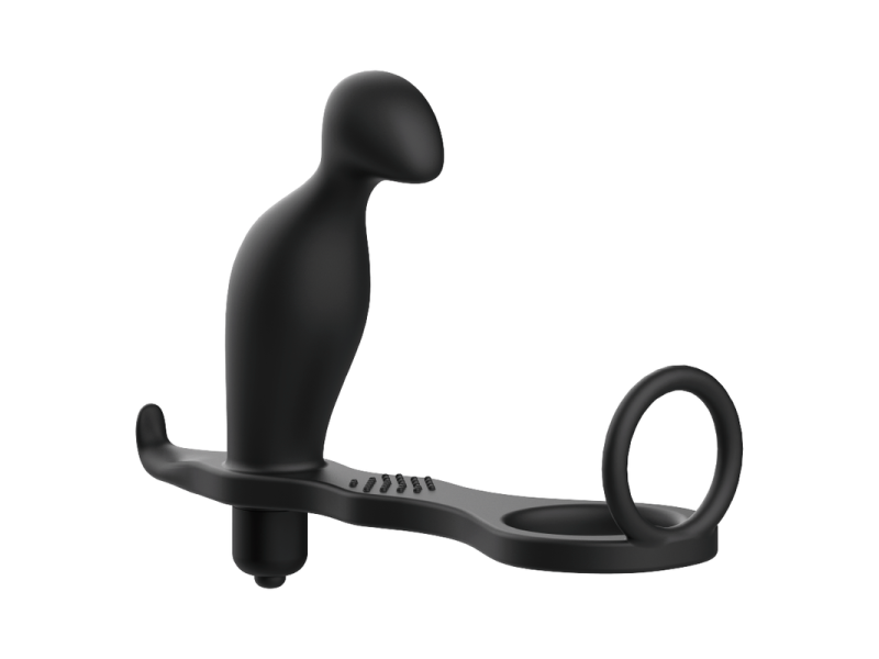 ADDICTED TOYS - ANAL PLUG WITH BLACK SILICONE RING 12 CM