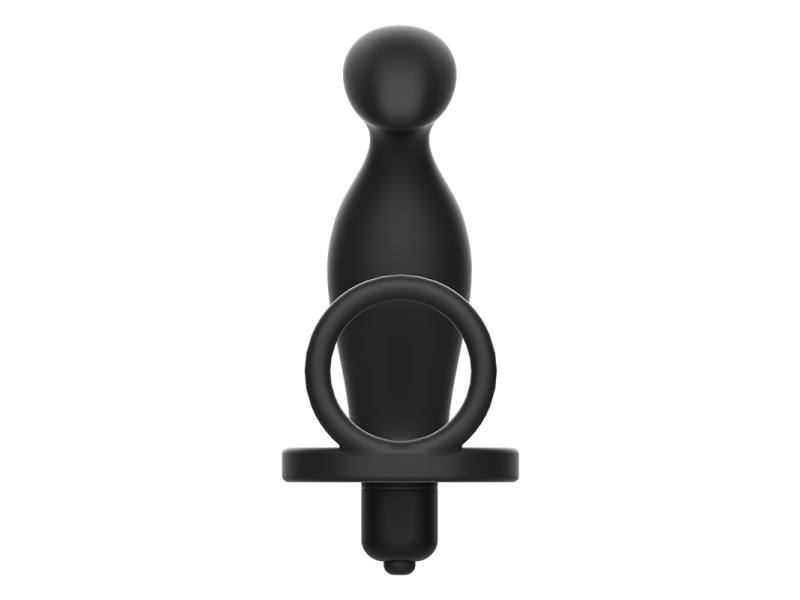 ADDICTED TOYS - ANAL PLUG WITH BLACK SILICONE RING 12 CM