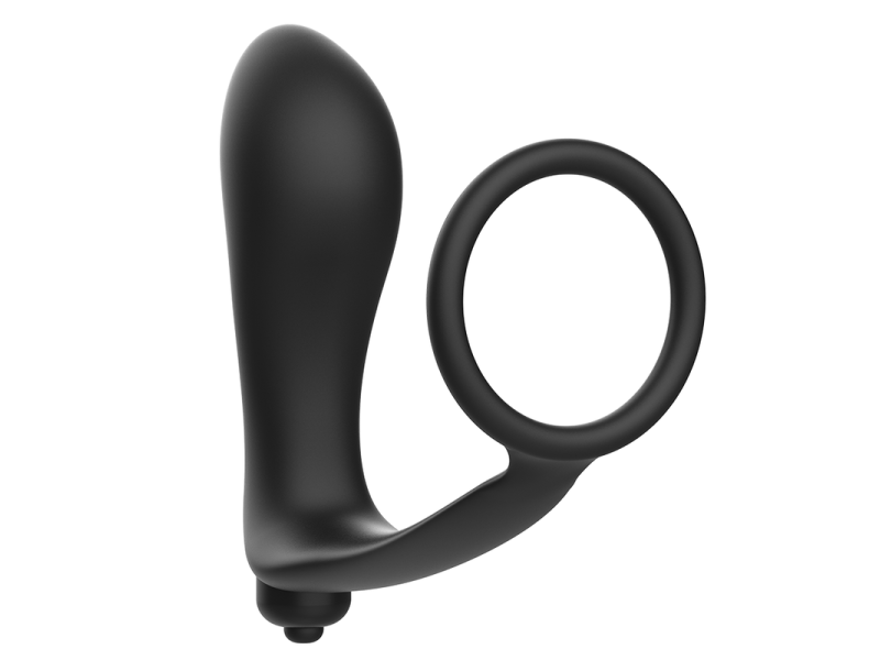 ADDICTED TOYS - VIBRATORY ANAL PLUG WITH PENIS RING