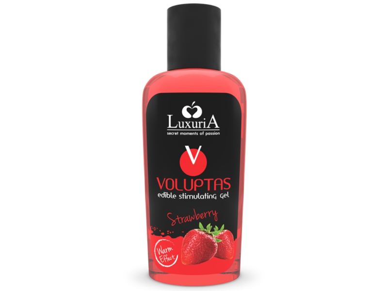 INTIMATELINE LUXURIA - VOLUPTAS EDIBLE MASSAGE GEL WARMING EFFECT - STRAWBERRY 100 ML