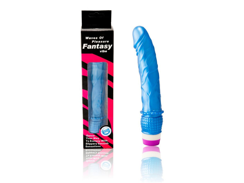 BAILE - WAVES OF PLEASURE VIBRATOR 23 CM BLUE