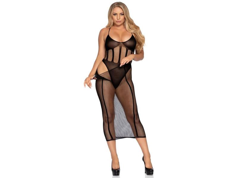 LEG AVENUE - BODYSUIT AND SKIRT SET ONE SIZE
