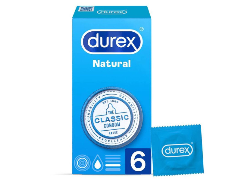 DUREX - NATURAL CLASSIC 6 UNITS