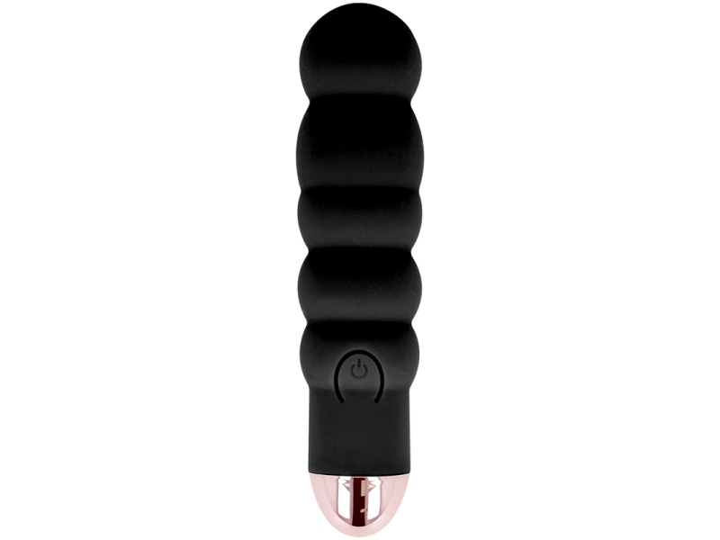 DOLCE VITA - RECHARGEABLE VIBRATOR SIX BLACK 7 SPEEDS