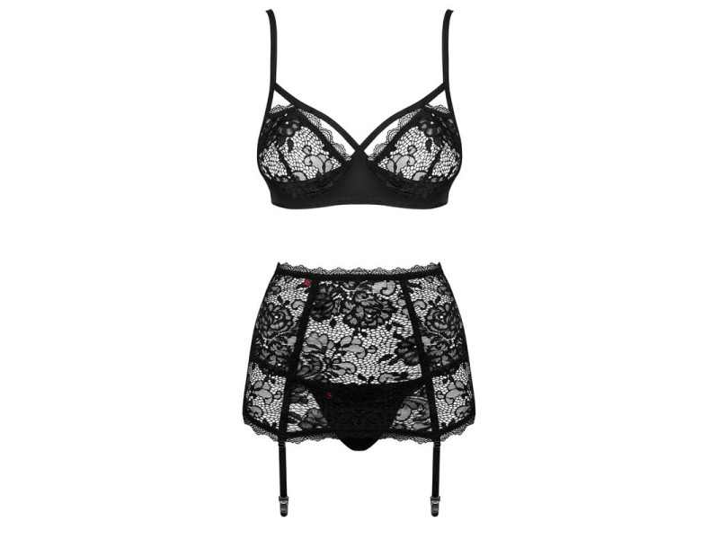 OBSESSIVE - PEONESIA SET THREE PIECES S/M