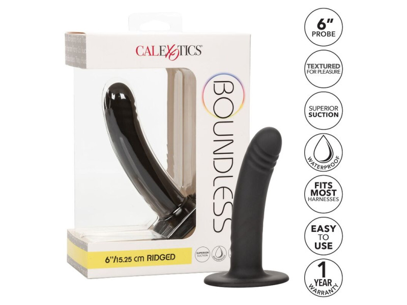 CALEXOTICS - BOUNDLESS DILDO 15.25 CM HARNESS COMPATIBLE