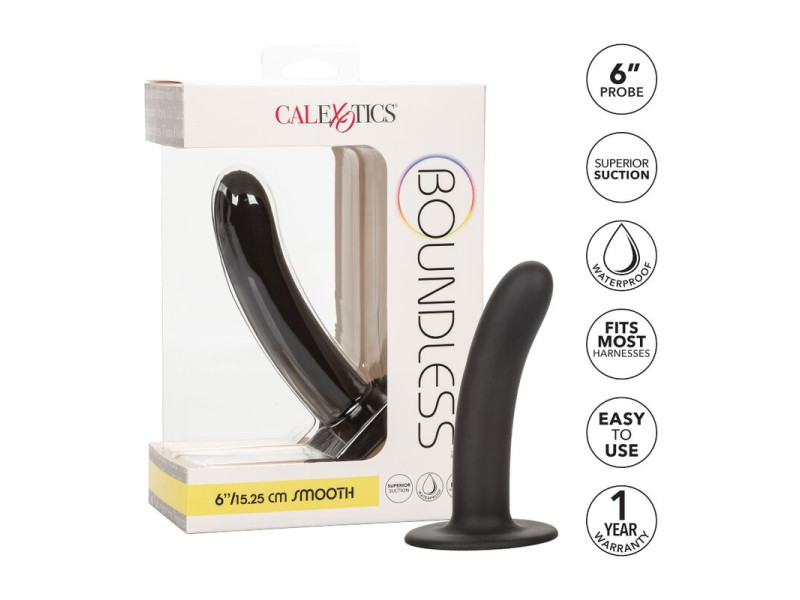 CALEXOTICS - BOUNDLESS DILDO 15.25 CM HARNESS COMPATIBLE SMOOTH