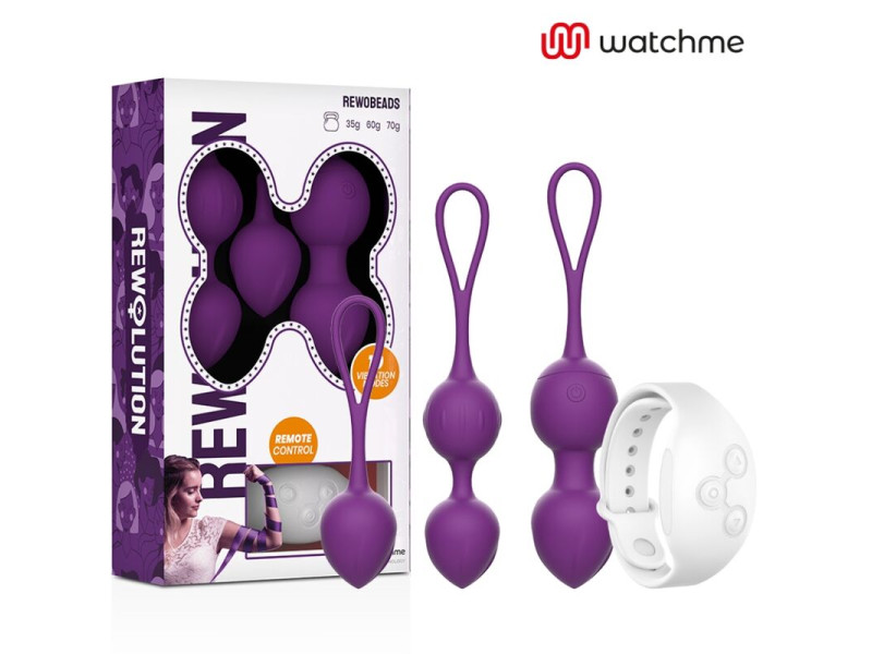 REWOLUTION - REWOBEADS VIBRATING BALLS REMOTE CONTROL WITH WATCHME TECHNOLOGY