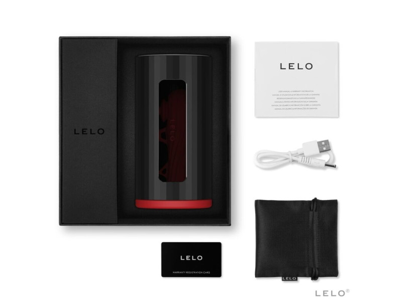 LELO - F1S V2 MASTURBATOR WITH SDK TECHNOLOGY RED - BLACK