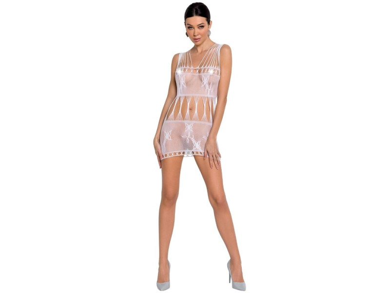 PASSION - WOMAN BS090 WHITE BODYSTOCKING ONE SIZE