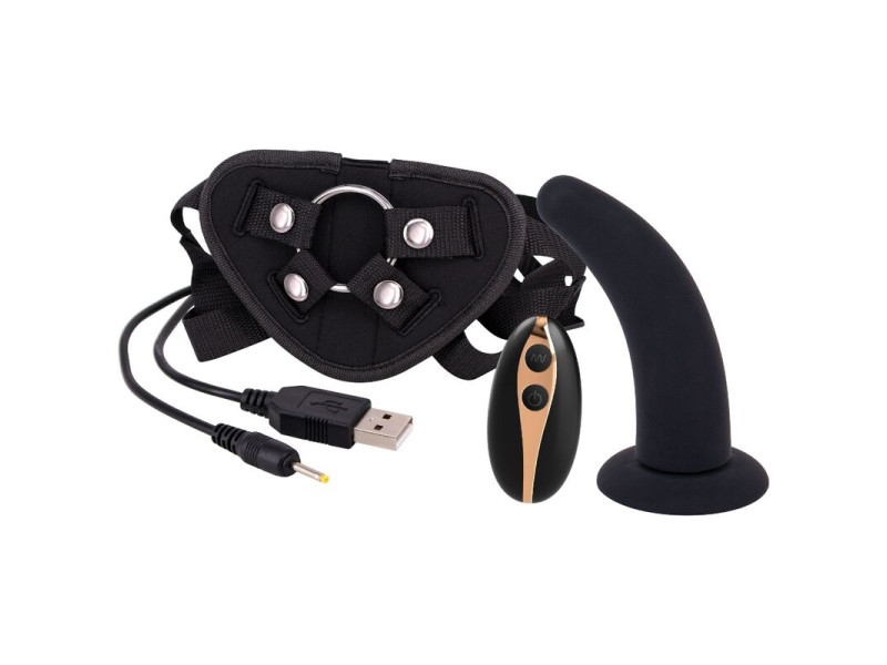 SEVEN CREATIONS - STRAP ON HARNESS WITH DILDO 125 CM