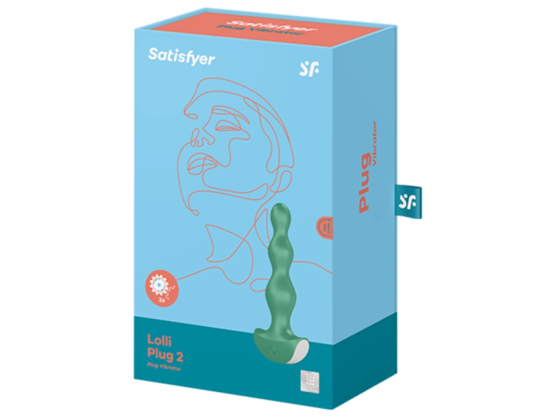 SATISFYER - LOLLI PLUG 2 PLUG VIBRATOR GREEN