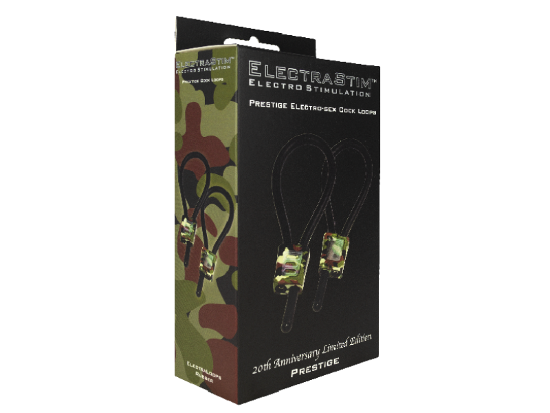 ELECTRASTIM - PRESTIGE ELECTRALOOPS ADJUSTABLE COCK RINGS CAMOUFLAGE