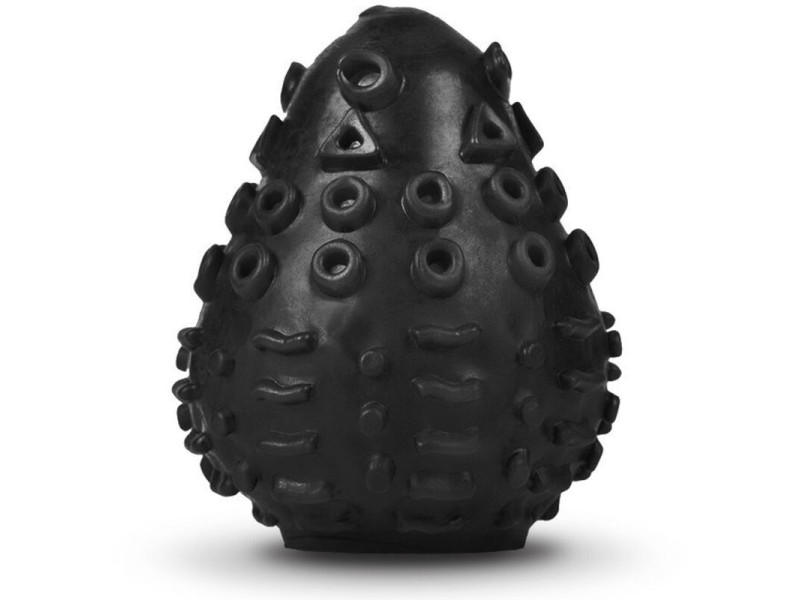 G-VIBE - REUSABLE TEXTURED MASTURBATOR EGG BLACK