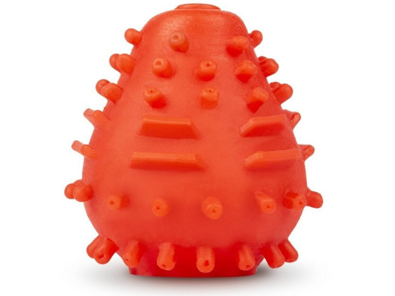 G-VIBE - REUSABLE TEXTURED MASTURBATOR EGG RED