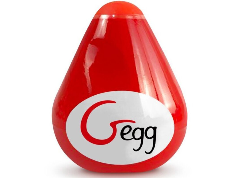 G-VIBE - REUSABLE TEXTURED MASTURBATOR EGG RED