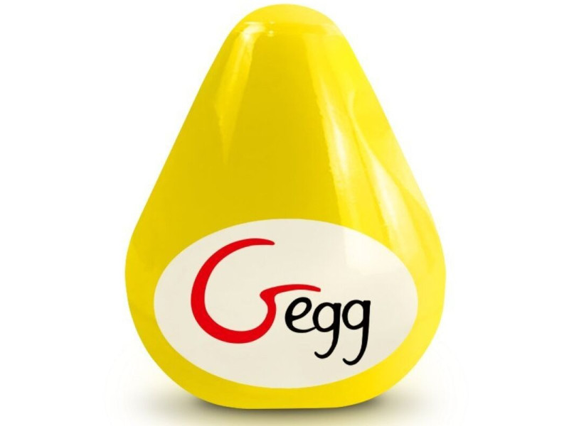 G-VIBE - REUSABLE YELLOW TEXTURED MASTURBATOR EGG