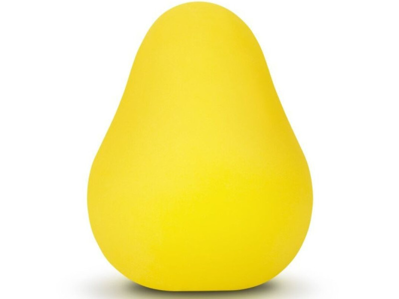 G-VIBE - REUSABLE YELLOW TEXTURED MASTURBATOR EGG