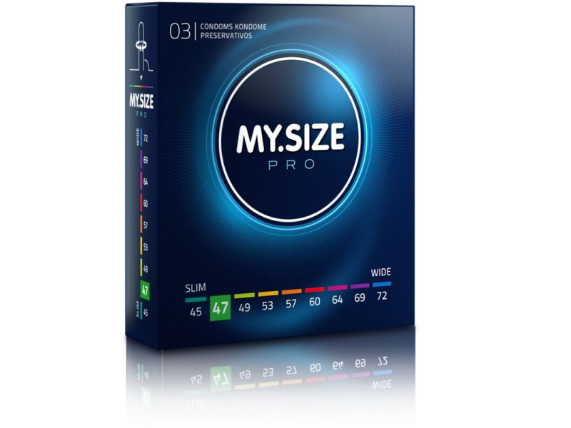 MY SIZE - PRO CONDOMS 47 MM 3 UNITS