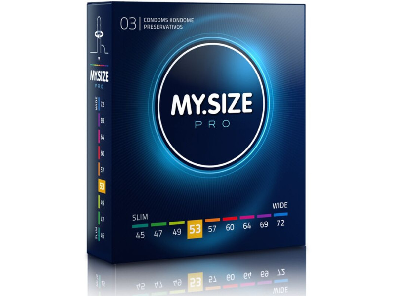 MY SIZE - PRO CONDOMS 53 MM 3 UNITS