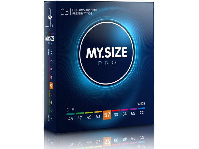 MY SIZE - PRO CONDOMS 57 MM 3 UNITS